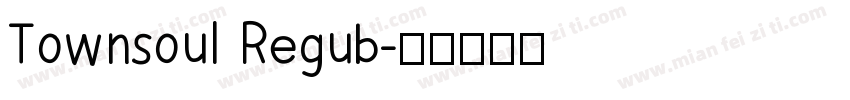 Townsoul Regub字体转换
